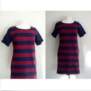 Uniqlo Rugby Stripe T-Shirt Dress Sz M